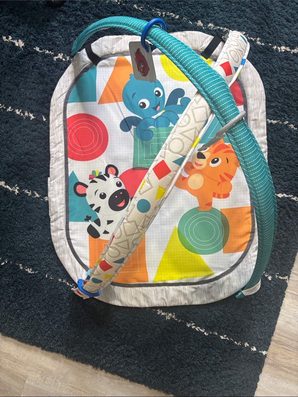 Colorful Baby Play Gym with Animal Print